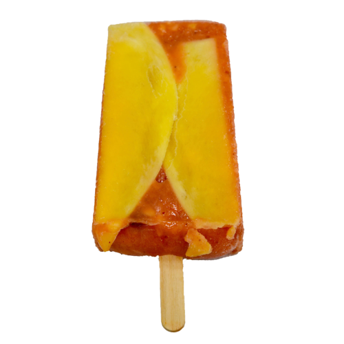 Homemade Ice Cream Menu - Mango with Chamoy Popsicle - Paleta de mango con Chamoy | Happy Sun Ice Cream