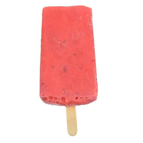 Homemade Ice Cream Menu - Strawberry Popsicle - Paleta de Fresa | Happy Sun Ice Cream