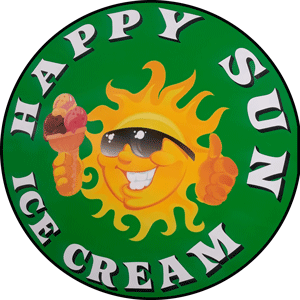 Ice Cream Shop | Happy Sun Ice Cream Logo 300px